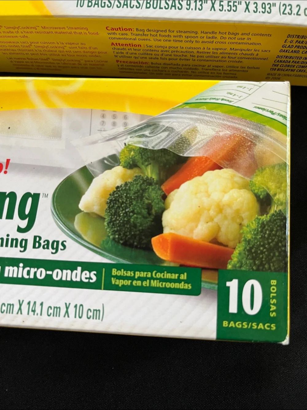 5 NEW SEALED DISCONTINUED Glad Simply Cooking Microwave Steaming Bags Zip 50ct